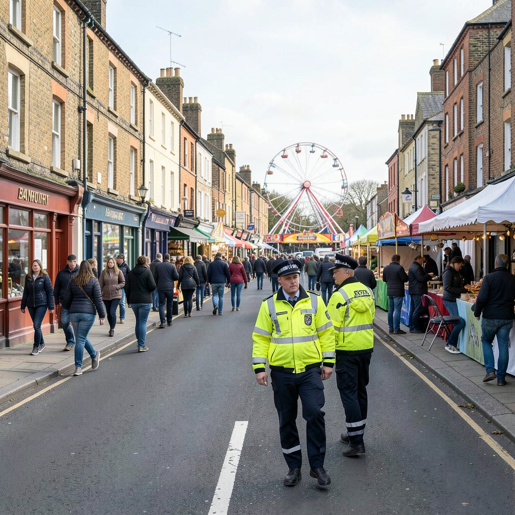 Police dispersal order in place across Banbury town centre during Michaelmas Fair